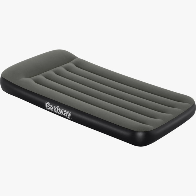 Надувной матрас BESTWAY 99х188х30см с подголовником, насос на батарейках 67929-BW